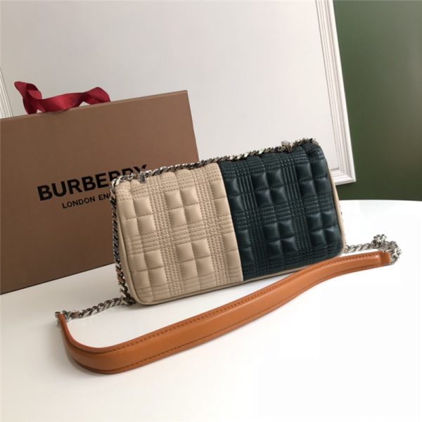 Burberry Small Horseferry Print Quilted Lola Bag - Image 5