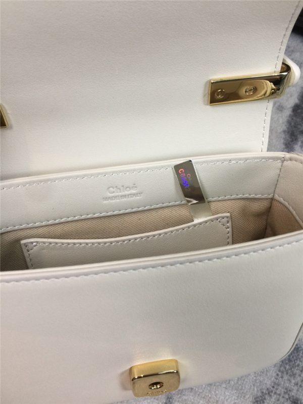 chloe c mini square bag white - Image 7