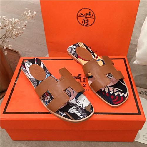 hermes flat slippers