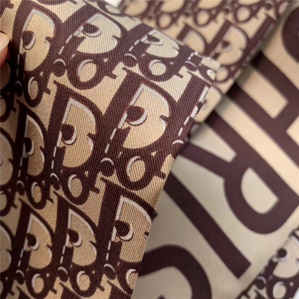 Dior letters small ribbon Red wine - Image 4