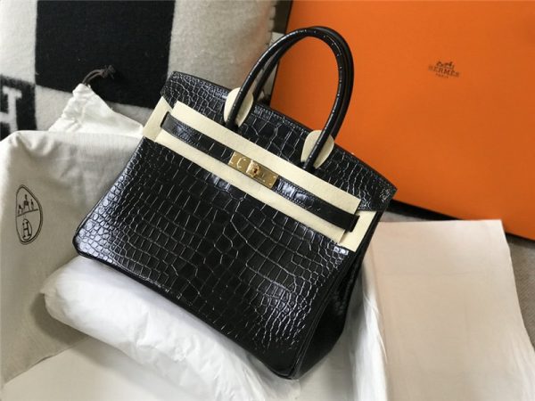 Hermes crocodile leather Birkin 30Cm