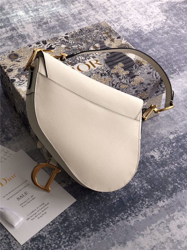 dior saddle bag white - Image 3