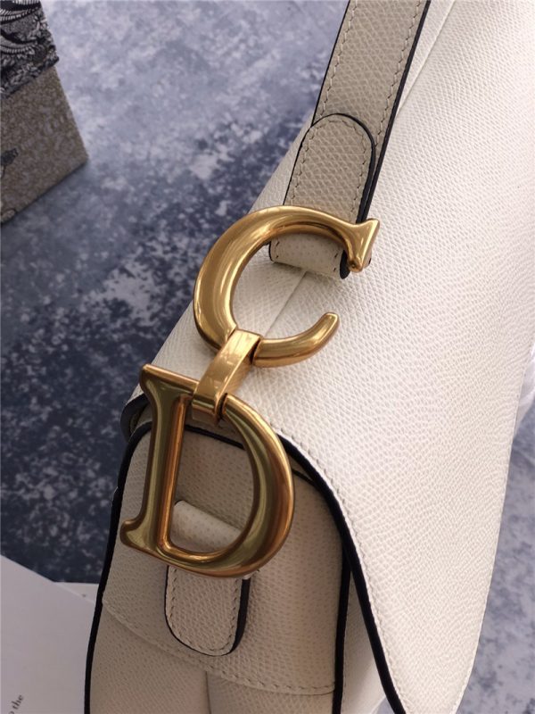 dior saddle bag white - Image 5