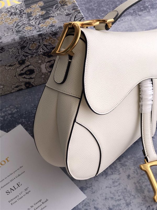 dior saddle bag white - Image 6