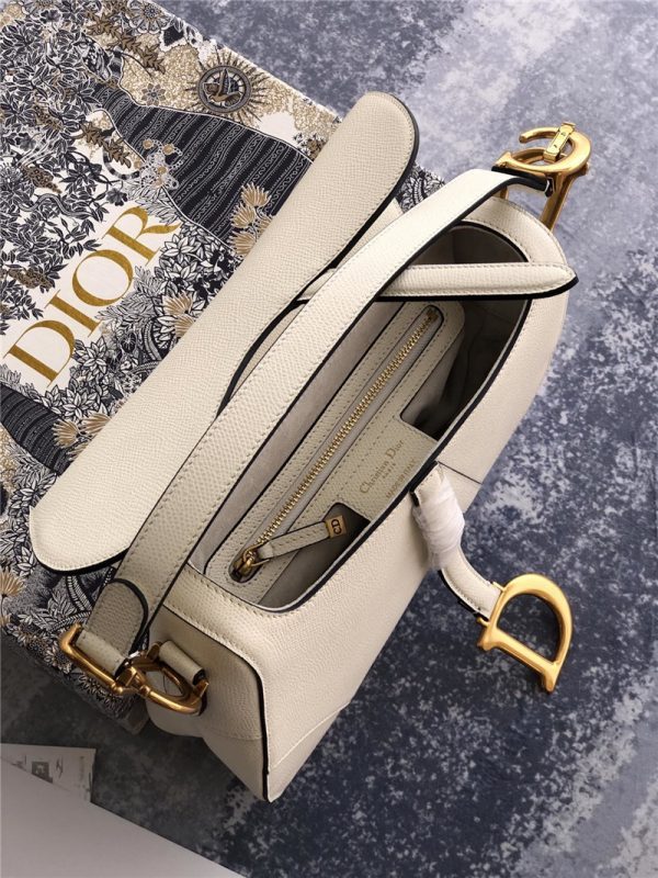 dior saddle bag white - Image 7