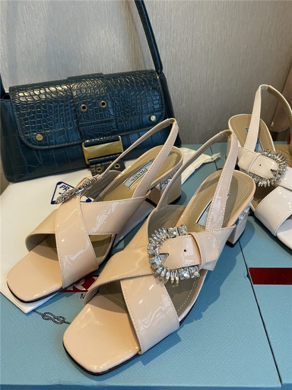 prada sandals women brown