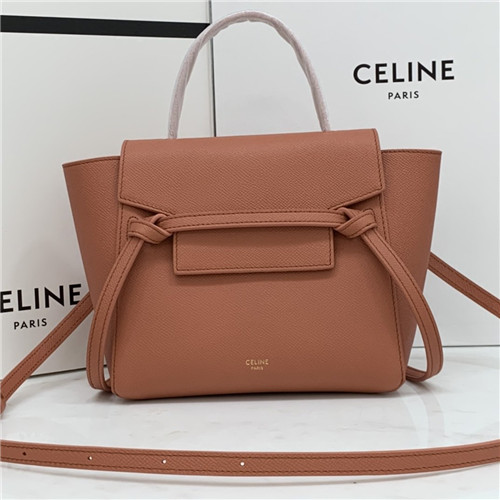 celine belt nano bag pink