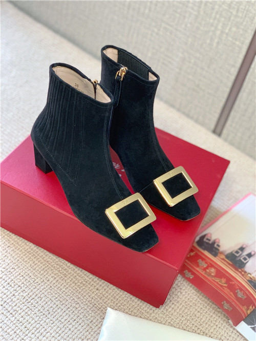 roger vivier belle vivier suede boots