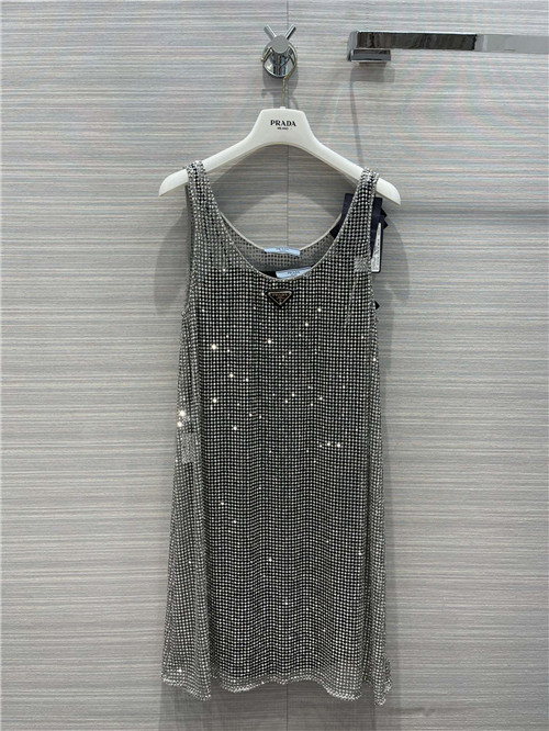 prada crystal dress