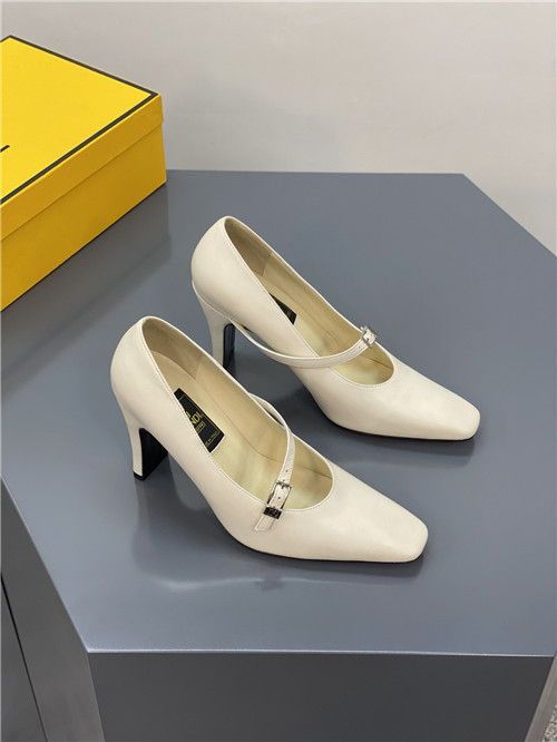 fendi square heel high heels