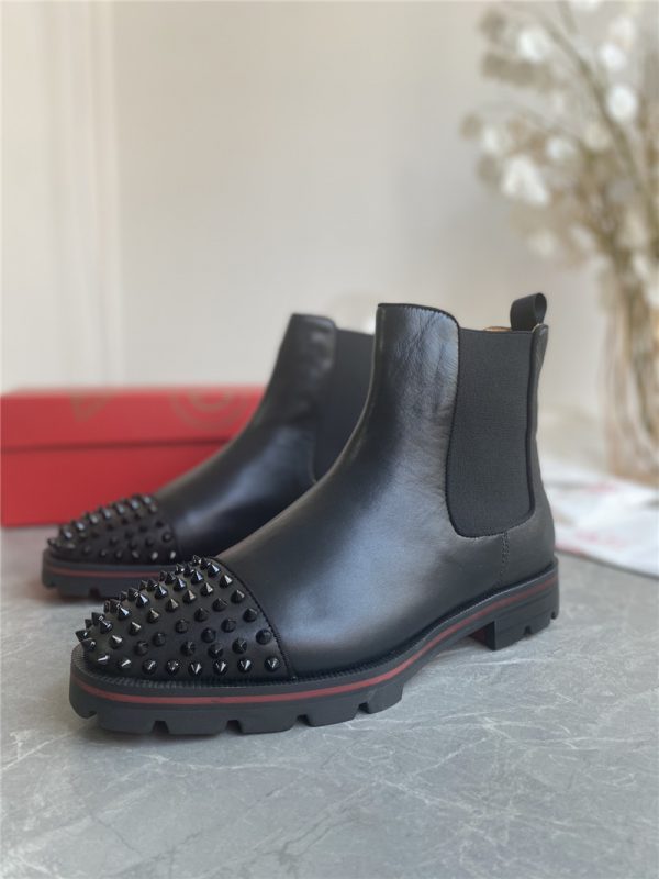christian louboutin red bottoms boots womens