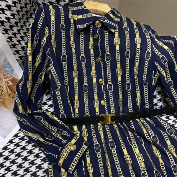 celine shirt belt dress - Image 6