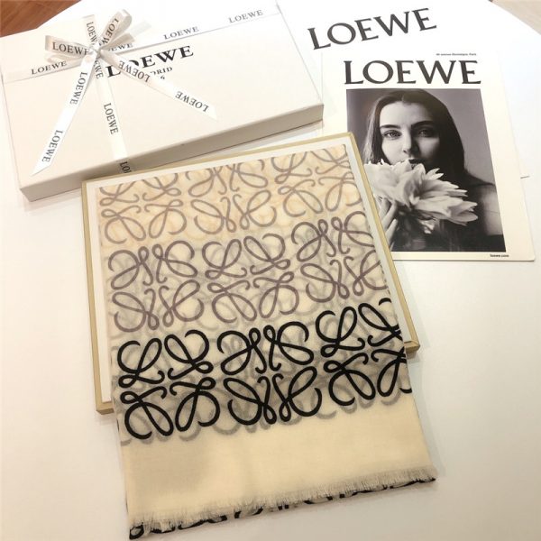 loewe anagram scarf in wool and cashmere - Image 5