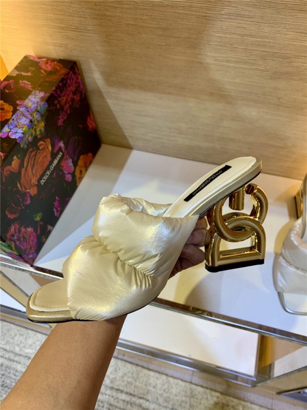 dolce & gabbana d&g down letter drag sandals - Image 8