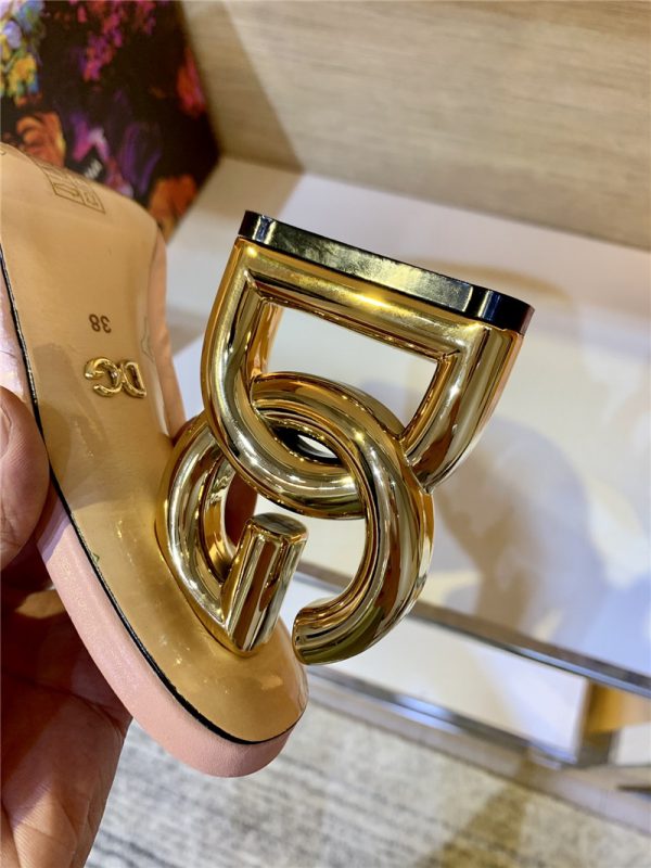 dolce & gabbana d&g down letter drag sandals - Image 4