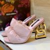 dolce & gabbana d&g down letter drag sandals