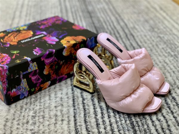 dolce & gabbana d&g down letter drag sandals - Image 6