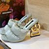 dolce & gabbana d&g down letter drag sandals