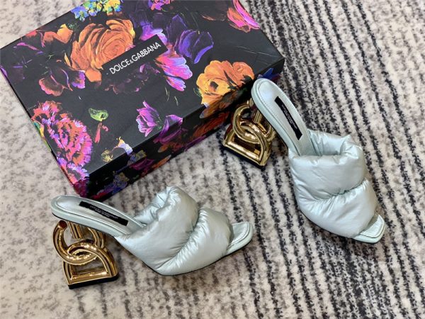 dolce & gabbana d&g down letter drag sandals - Image 3