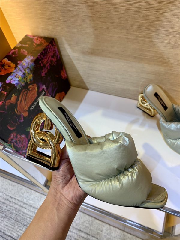 dolce & gabbana d&g down letter drag sandals - Image 7