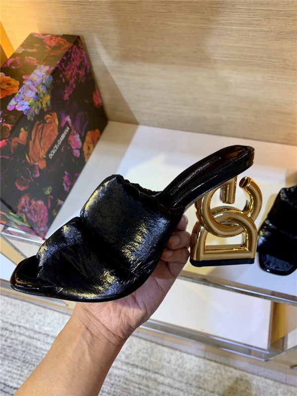 dolce & gabbana d&g down letter drag sandals - Image 7