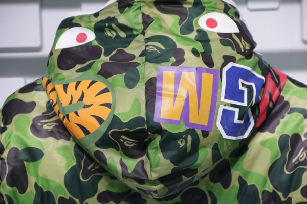 BAPE X ADIDAS ABC CAMO FIREBIRD SHARK PUFFER DOWN JACKET REPLICA - Image 4