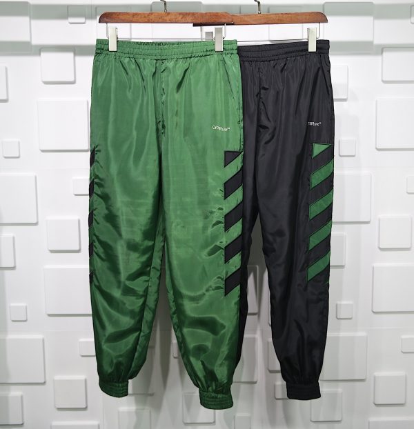 OFF WHITE DIAG NYLON TRACKPANT