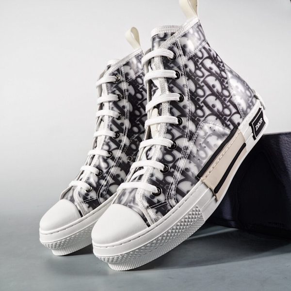 B23 OBLIQUE HIGH TOP SNEAKERS-BLACK&WHITE REPLICA - Image 3