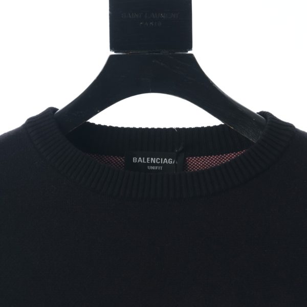 Balenciaga Black Coke Crew Neck Swea - Image 4