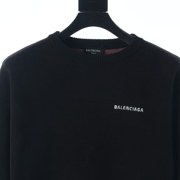 Balenciaga Black Coke Crew Neck Swea - Image 5
