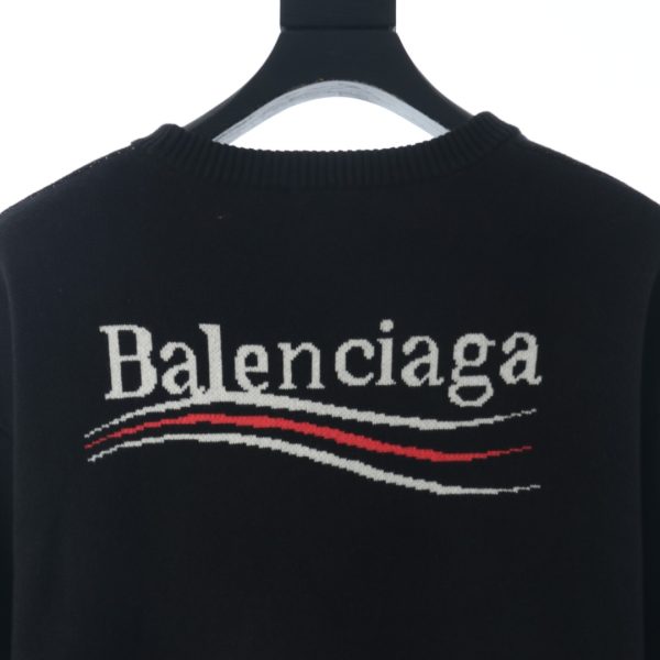 Balenciaga Black Coke Crew Neck Swea - Image 9