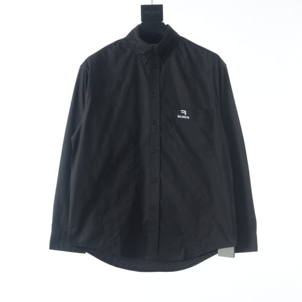 Balenciaga BLCG 23SS Chest Letter Logo Long Sleeve Shirt