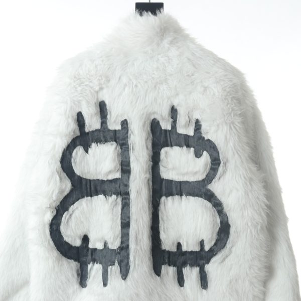 Balenciaga BLCG 22FW limited environmental graffiti fur coat - Image 7