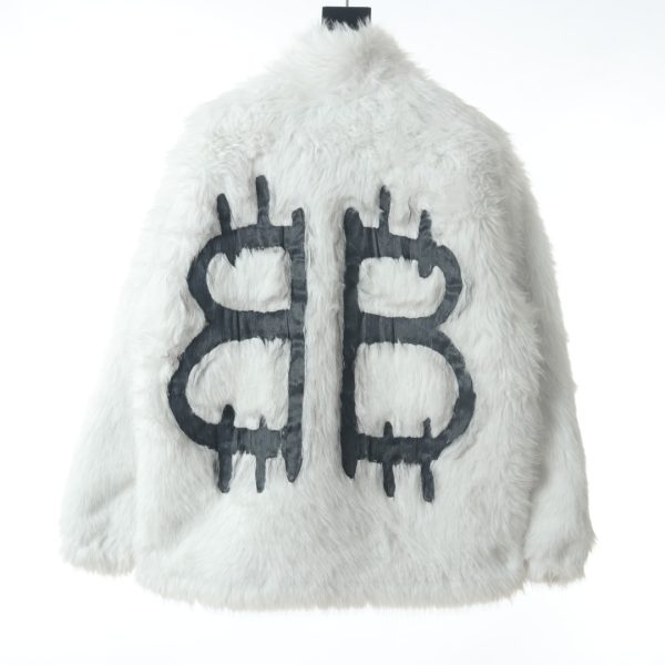 Balenciaga BLCG 22FW limited environmental graffiti fur coat - Image 9