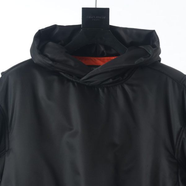 Balenciaga BLCG 22FW Outlets Counter -headed nylon thin cotton flying hooded jacket - Image 3