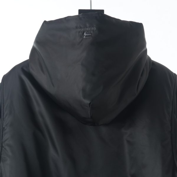 Balenciaga BLCG 22FW Outlets Counter -headed nylon thin cotton flying hooded jacket - Image 7