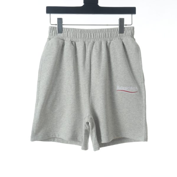 Balenciaga BLCG cola-embroidered cotton track shorts