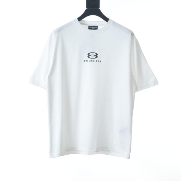Balenciaga BLCG Double Ring Letter Print Short Sleeve T-Shirt