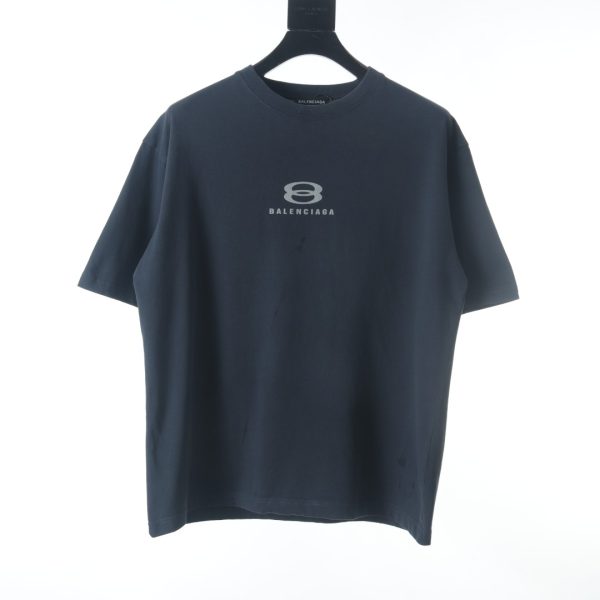 Balenciaga BLCG Double Ring Letter Print Short Sleeve T-Shirt