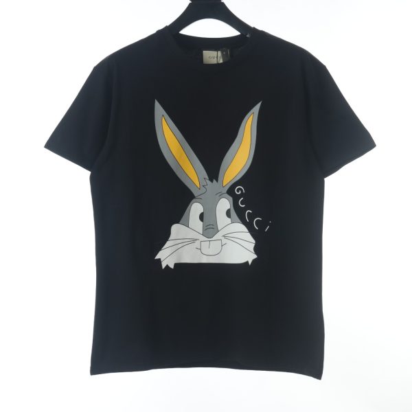 GUCCI Year of the Rabbit limited rabbit print short-sleeved T-shirt black
