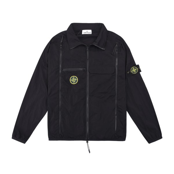 STONE ISLAND Jacket Nautical Compass Badge Logo Embroidery