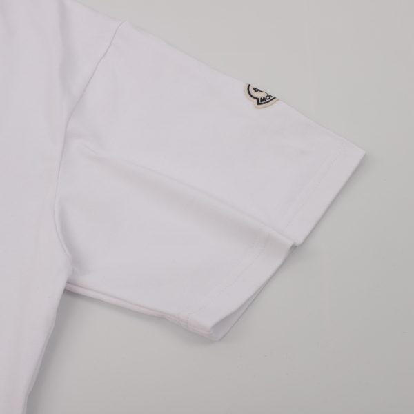 MONCLER Embroidered logo short-sleeved T-shirt - Image 3