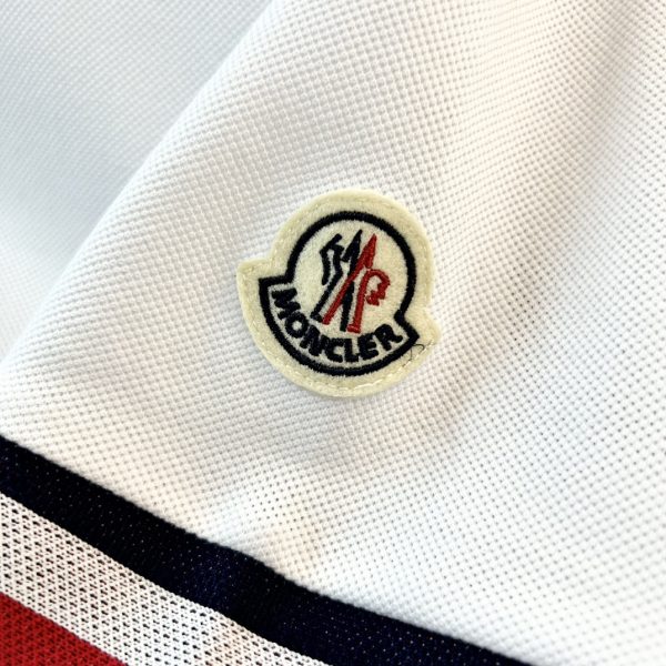 Moncler Men's Flip-Up Leader Logo Polo Shirt Short Sleeve T-Shirt - Image 9