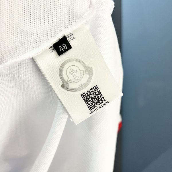 Moncler Men's Flip-Up Leader Logo Polo Shirt Short Sleeve T-Shirt - Image 10