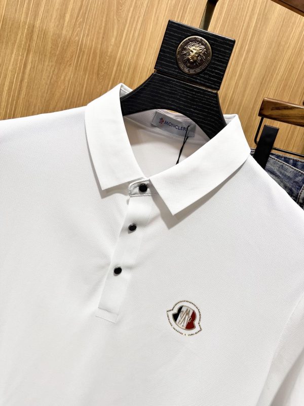 Moncler Mengkou 2023ss summer latest top version high-density embroidery counter style polo shirt - Image 7