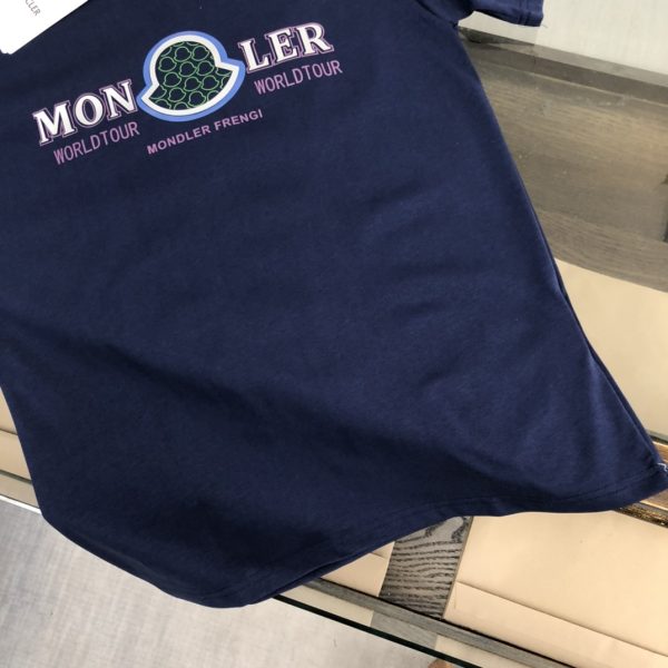 MONCLER Mengkou 2023 new listing counter series cotton T-shirt - Image 7