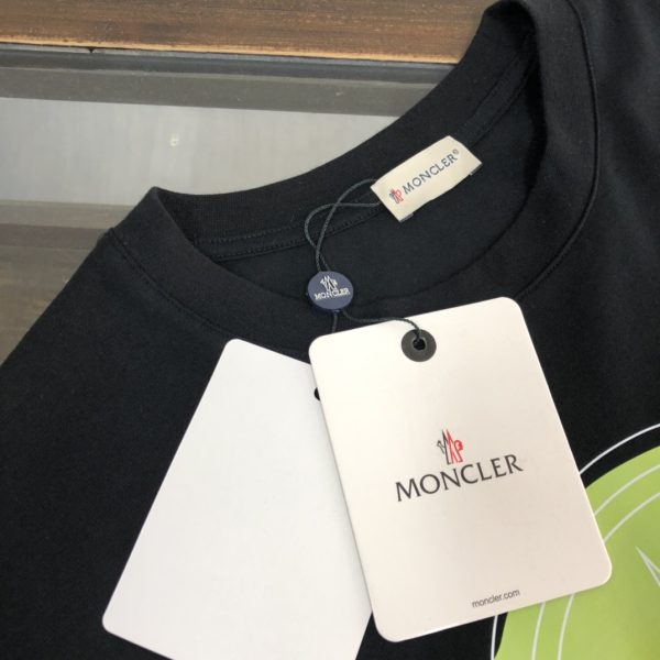 MONCLER [Mongolian mouth] 23 spring and summer latest short-sleeved round neck T-shirt - Image 5