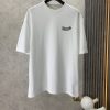 Moncler Mengkou 2023 summer new drop shoulder profile short-sleeved T-shirt