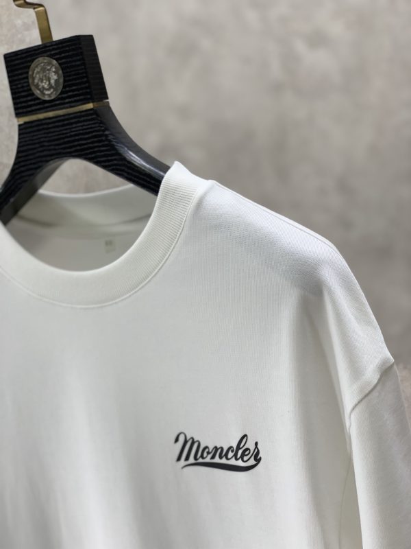 Moncler Mengkou 2023 summer new drop shoulder profile short-sleeved T-shirt - Image 5