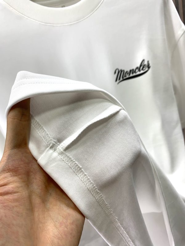 Moncler Mengkou 2023 summer new drop shoulder profile short-sleeved T-shirt - Image 9